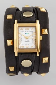 La Mer Collections Studded Wrap Rectangle Watch - Lyst