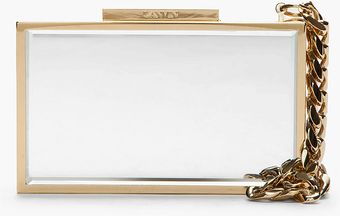 Lanvin Rectangular Mirror Box Clutch - Lyst
