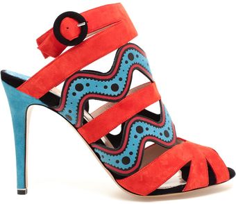 Nicholas Kirkwood Leather and Suede Sandals - Lyst