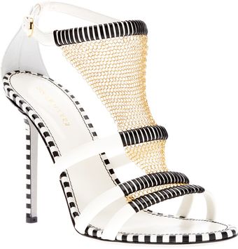 Sergio Rossi Sandal with Chain Detail - Lyst