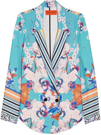 Clover Canyon Printed Sateen Blazer - Lyst