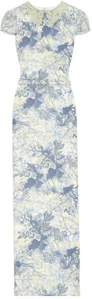 Erdem Aurelia Printed Silkcrepe Gown - Lyst