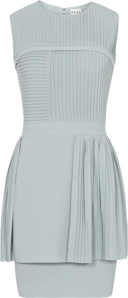 Reiss Semra Pleat Technique Dress - Lyst