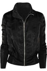 Rick Owens Satin Bomber Jacket