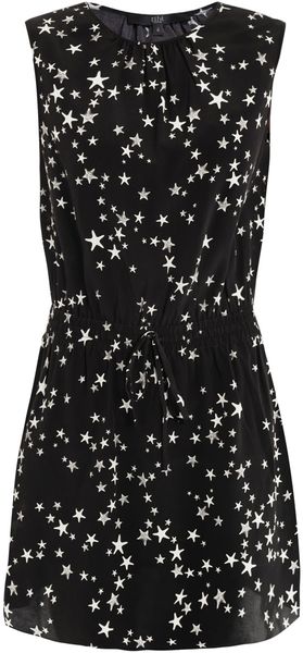 Tibi Starprint Silk Dress - Lyst