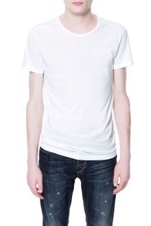 Zara Pima Cotton T-shirt - Lyst