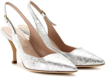 Dries Van Noten Metallic Leather Pumps - Lyst