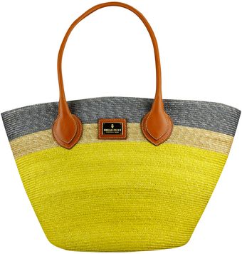 Emilio Pucci Tricolored Straw Bag - Lyst