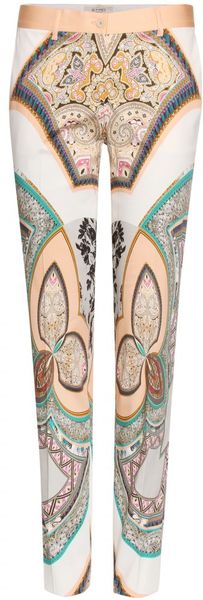 Etro Paisley Print Trousers - Lyst