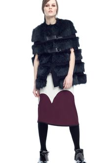 Marni Grey Fox Cape - Lyst