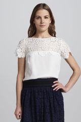 Milly Mila Lace-panel Top