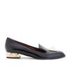 Valentino Rockstud Slipper Style Patent Leather Loafers in Black - Lyst