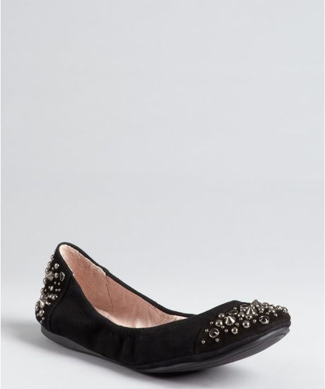studded ballerina flats