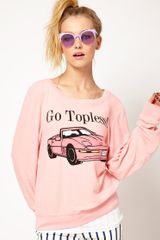 Wildfox Top Down Baggy Jumper