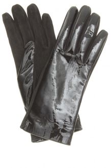 Yves Saint Laurent Patent Leather Gloves - Lyst