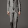Burberry Modern Fit Virgin Wool Windowpane Check Suit in Beige for Men (pale barley) - Lyst