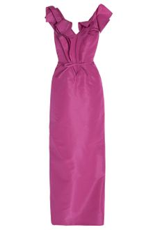 Carolina Herrera Silk Faille Gown - Lyst