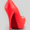 Christian Louboutin Troca Fluorescent Patent Red Sole Platform Pump in Red (rose) - Lyst