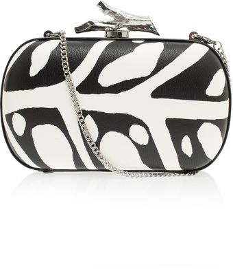 Diane Von Furstenberg Lytton Printed Leather Clutch - Lyst