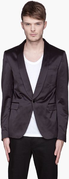 Diesel Black Gold Black Glossy Jesmit Blazer - Lyst