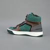 Lanvin Hitop Knit Trainer in Green for Men - Lyst