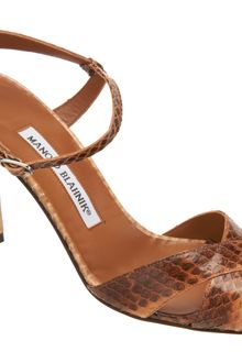 Manolo Blahnik Ankle Strap Sandals - Lyst