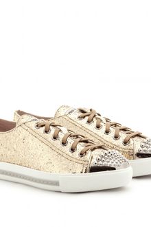 miu miu glitter sneakers