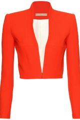 Victoria Beckham Double Crepe Cropped Blazer