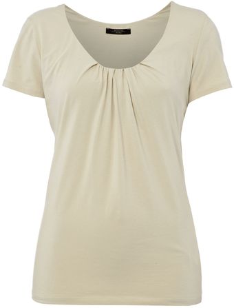 Weekend By Maxmara Short Sleeved Jersey Cotton Tee - Lyst