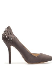Zara Studded Heel Court Shoe - Lyst