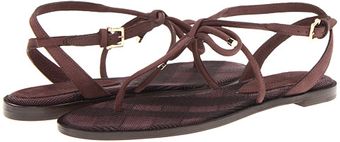 Burberry Bow Detail Leather Sandals - Lyst