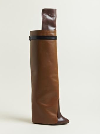 Givenchy Womens Knee High Calf Skin Boots - Lyst