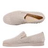 Christian Louboutin Rollerboat Spiked Slipon Trainers in Beige for Men - Lyst