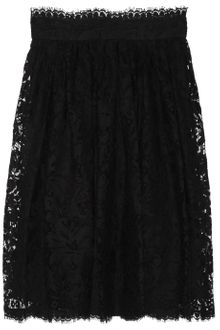 Dolce & Gabbana Highwaisted Lace Skirt - Lyst