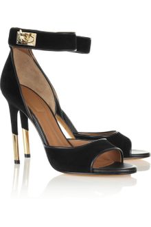 Givenchy Embellished Suede Sandals - Lyst