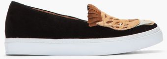 Jeffrey Campbell Black and Tan Suede Face Man Big Cat Loafers - Lyst