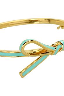 Kate Spade Skinny Mini Bow Bangle - Lyst