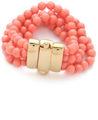 Kenneth Jay Lane Beaded Bracelet - Lyst