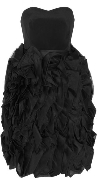 Notte By Marchesa Ruffled Silkorganza Dress - Lyst