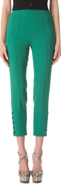 Sonia Rykiel Satin Crepe Trousers - Lyst