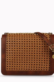 Stella McCartney Pembridge Braided Faux Vacchetta Clutch - Lyst