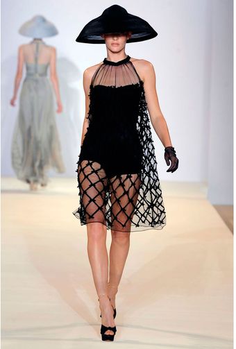 Temperley London Mini Lattice Ribbon Dress - Lyst