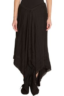 Yohji Yamamoto Asymmetric Hem Vwaist Skirt - Lyst