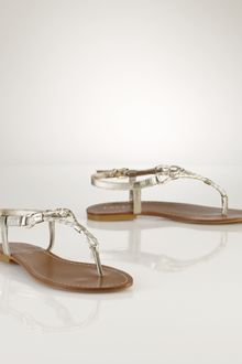 Lauren by Ralph Lauren Alexa Two-tone Sandal - Lyst