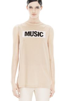 Acne Zone Music Cotton Beige - Lyst