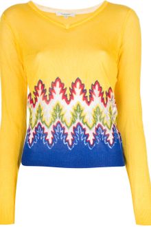 Carven Knitted Long Sleeve Sweater - Lyst