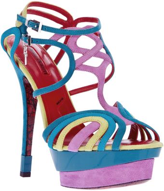 Cesare Paciotti Interwoven Strappy Sandal - Lyst