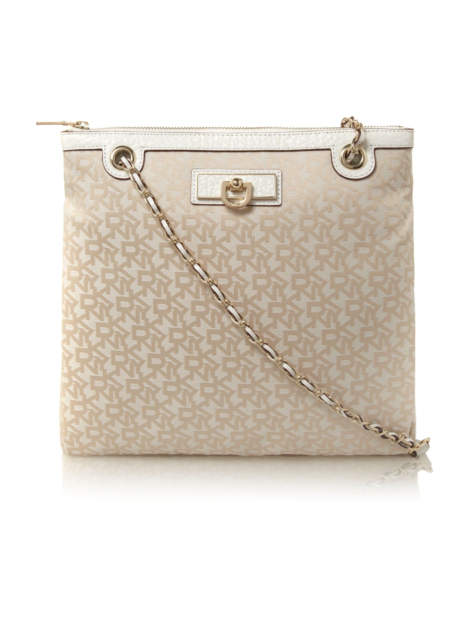 dkny beige handbag