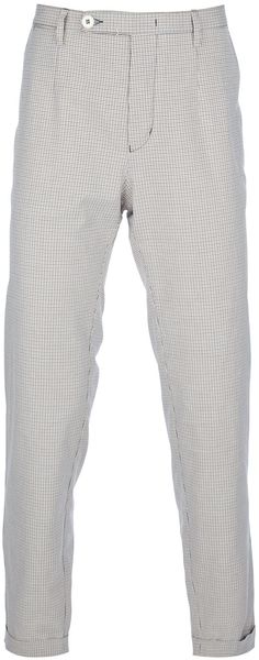 Iceberg Checked Print Trouser - Lyst