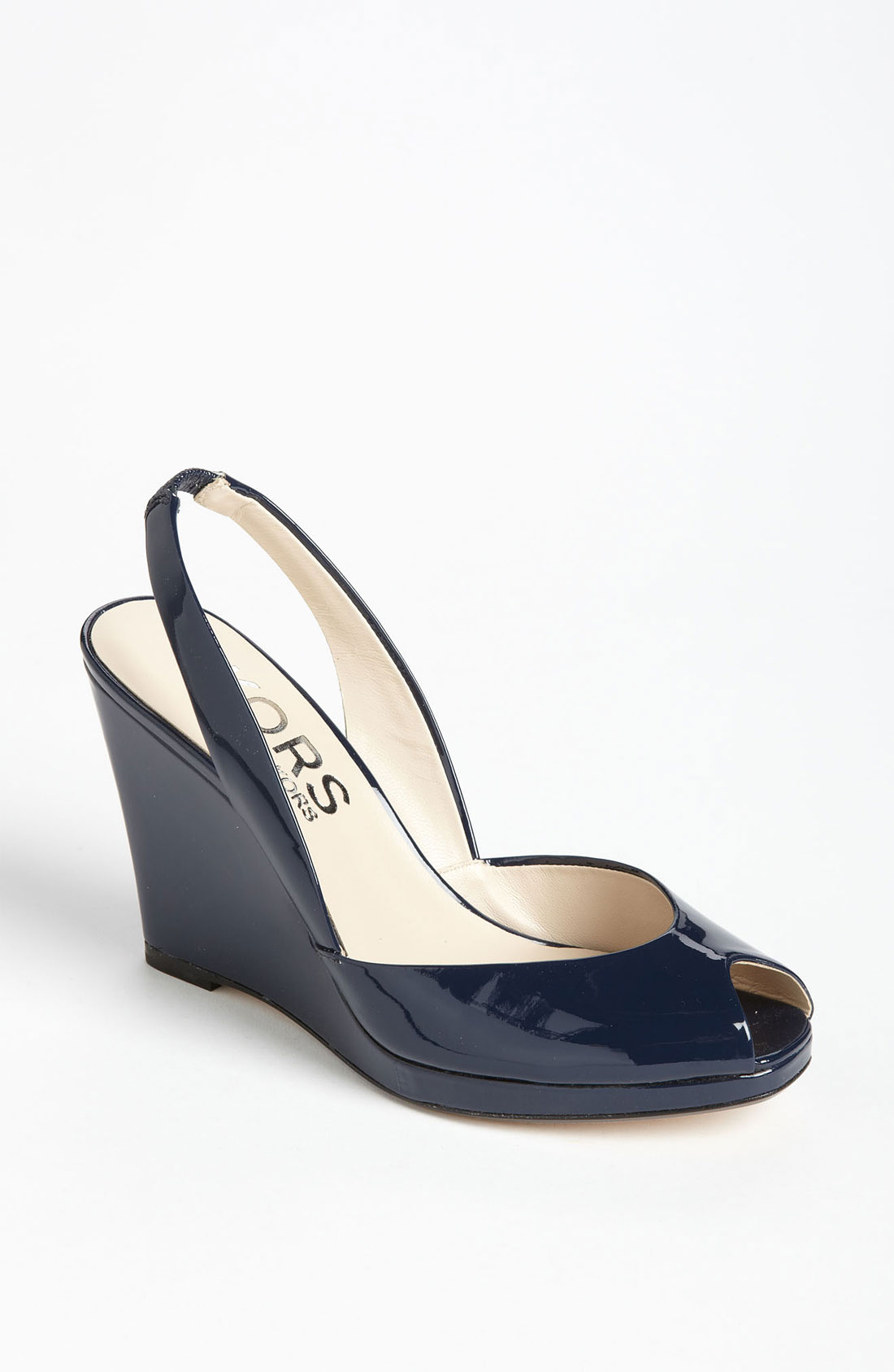 Kors By Michael Kors Vivian Wedge Sandal in Blue (navy) | Lyst